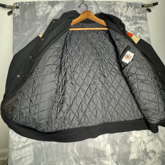 Vintage 90s Philadelphia Flyers Men’s NHL Wool Leather Varsity Jacket L USA - Picture 5 of 8